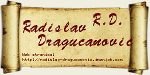 Radislav Dragucanović vizit kartica
